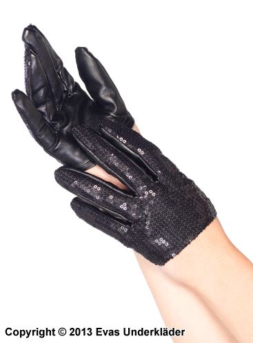 Mini Cropped Sequin Gloves